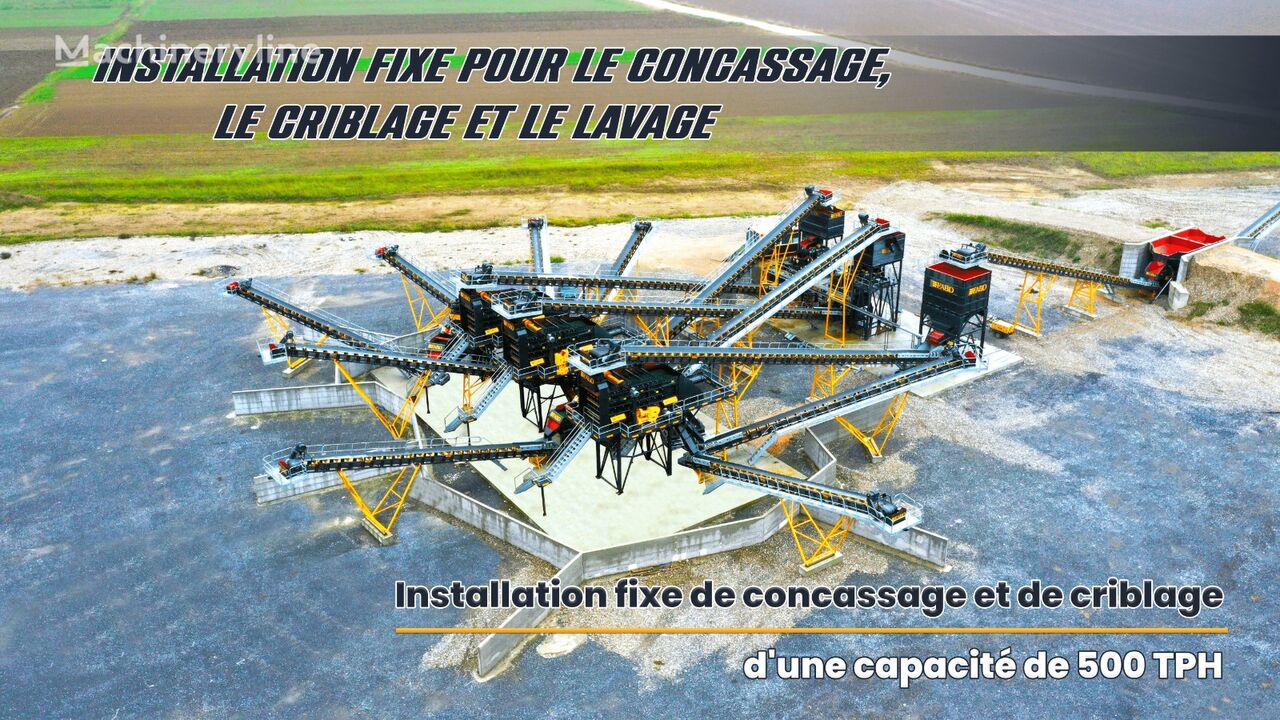 новая дробильная установка Fabo 500 TPH INSTALLATION DE CONCASSAGE ET DE CRIBLAGE FIXE