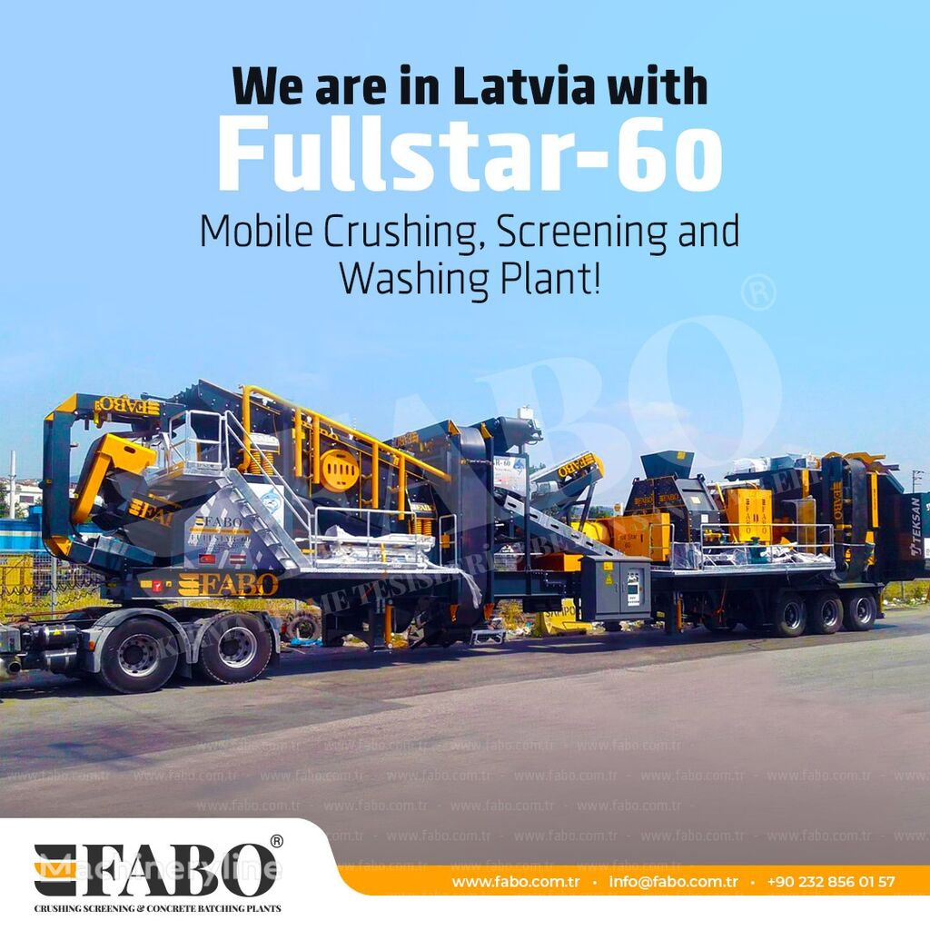 новая мобильная дробильная установка Fabo FULLSTAR-60 Crushing, Washing & Screening Plant