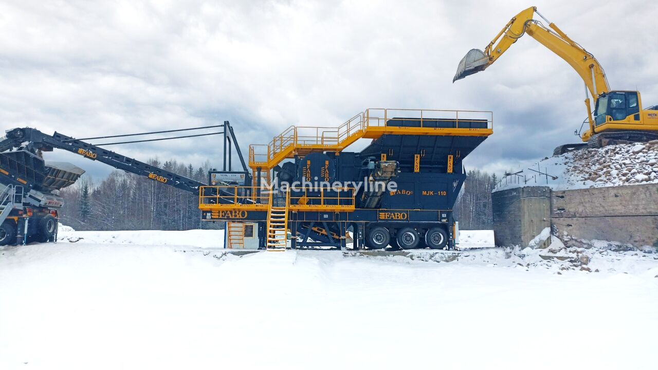 новая щековая дробилка Fabo MJK-110 SERIES 180-320 TPH MOBILE JAW CRUSHER PLANT