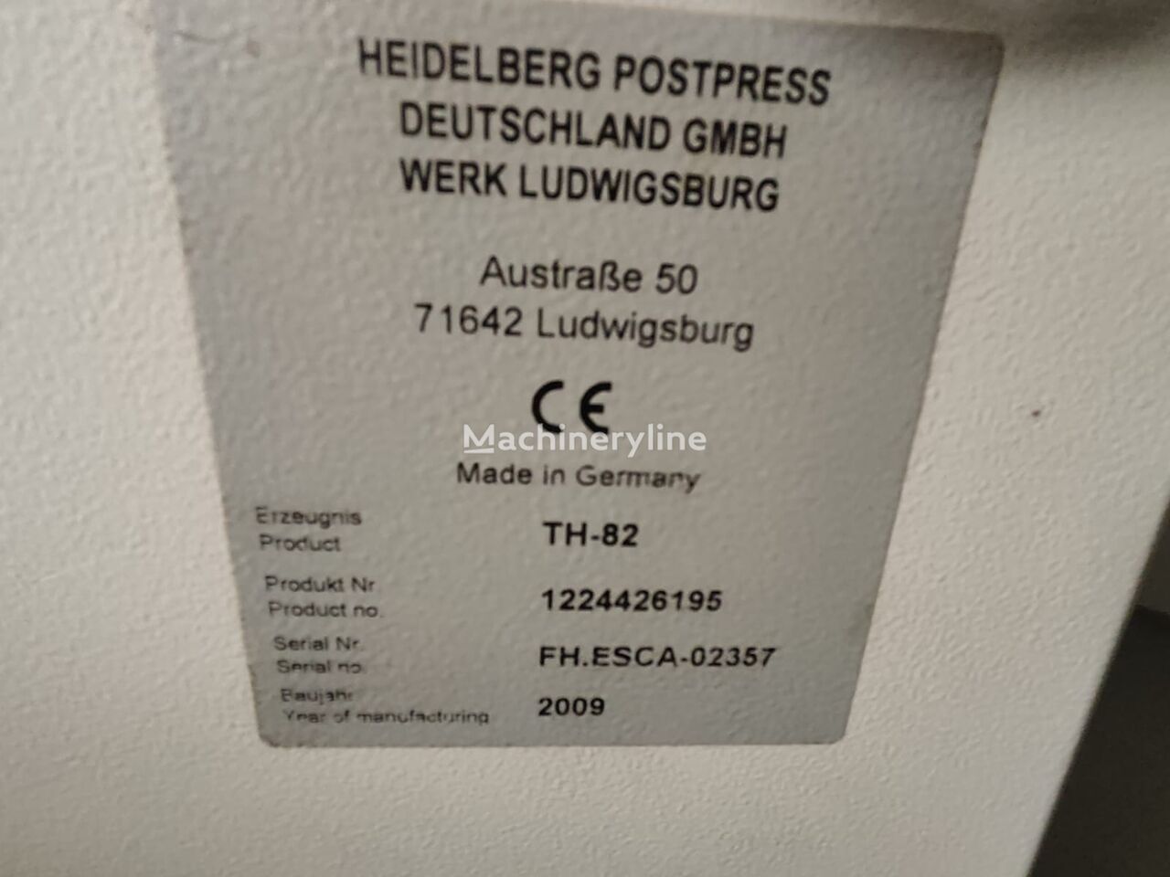 фальцевальная машина Heidelberg TH-82